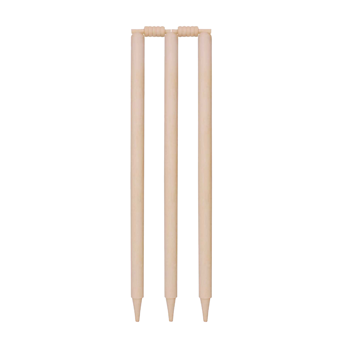 WOODEN STUMPS NATURAL With Bails Set of 6Pcs