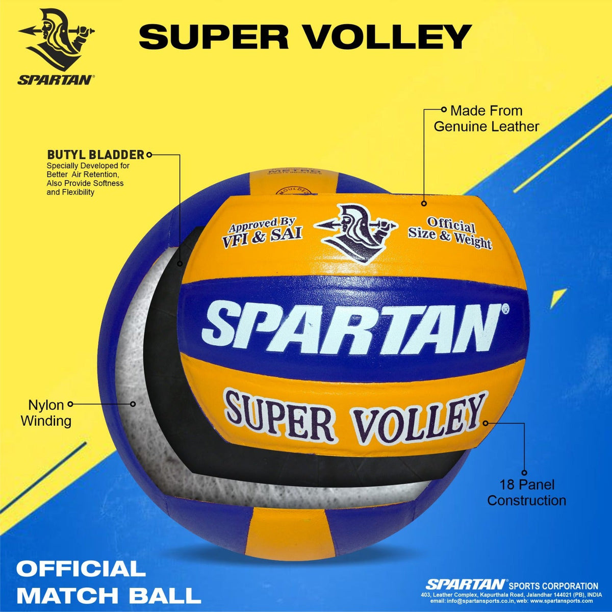 SPARTAN SUPER VOLLEY LEATHER Spartan Sports