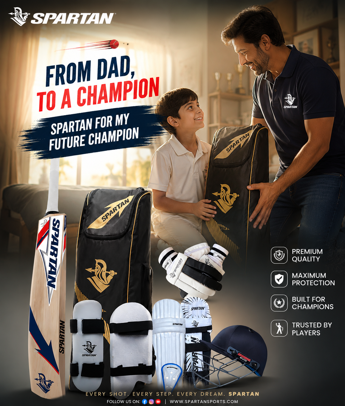 Spartan Kashmir Willow Cricket Kit For All Age Group – A Complete Cricket Set